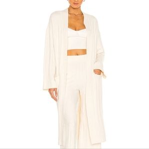 WEEKEND STORIES Revolve Ivory GIGI Maxi Cardigan sz XS